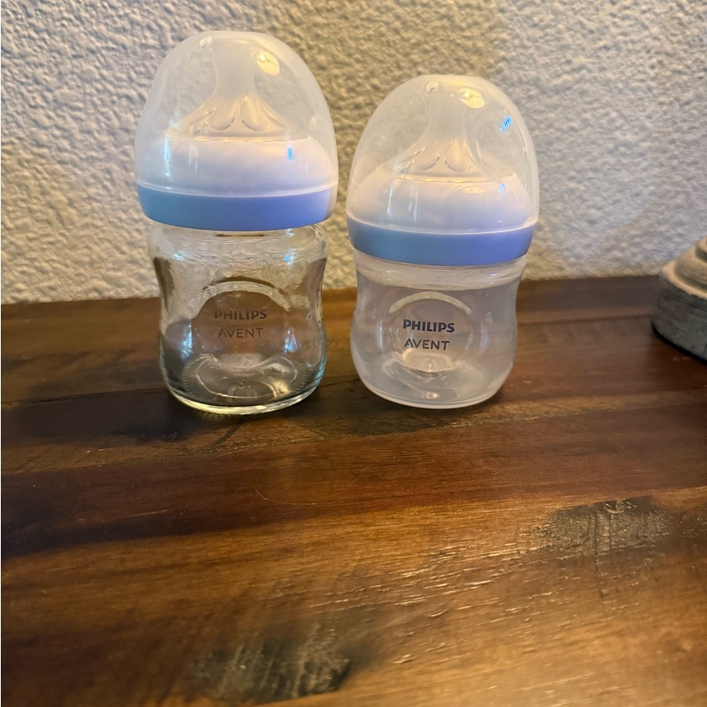 Philips Avent Baby Bottles - Clear and Blue